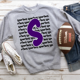 Spartans Funky Repeat Purple/Black Digital Download