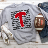 Tigers Funky Repeat Red/Black Digital Download