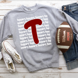 Toppers Funky Repeat Maroon/White Digital Download
