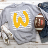 Wildcats Funky Repeat Gold/White Digital Download