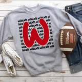 Wildcats Funky Repeat Red/Black Digital Download