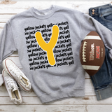 Yellow Jackets Funky Repeat Gold/Black Digital Download