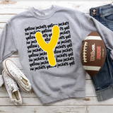 Yellow Jackets Funky Repeat Yellow/Black Digital Download