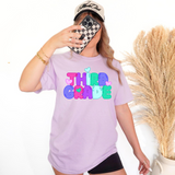 Third Grade Preppy Bubble Grade Digital Download