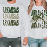 Arkansas Repeat Camo Green Bow Digital Download