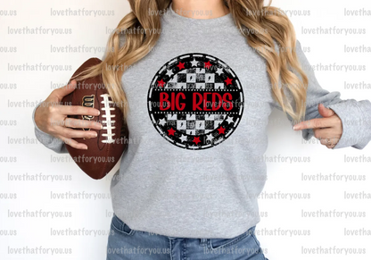 Big Reds Checker Star Circle Digital Download