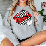 Blazers Checker Baseball Heart Digital Download