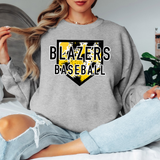 Yellow Black Blazers Splatter Camo Baseball Digital Download