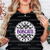 Bobcats Checker Star Circle Digital Download