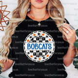 Bobcats Checker Star Circle Digital Download