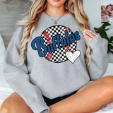 Buffalos Checker Baseball Heart Digital Download