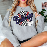 Bulldogs Checker Baseball Heart Digital Download