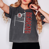 Bearcats Team Volleyball Net Distressed Digital Download
