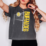 Buffaloes Team Volleyball Net Distressed Digital Download