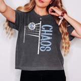 Chaos Team Volleyball Net Distressed Digital Download