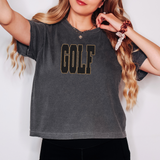 Golf Black Cheetah Outline Digital Download