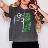 Gretna Team Volleyball Net Distressed Digital Download