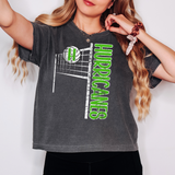 Hurricanes Team Volleyball Net Distressed Digital Download