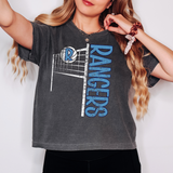 Rangers Team Volleyball Net Distressed Digital Download