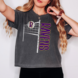 Ravens Team Volleyball Net Distressed Digital Download