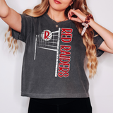 Red Raiders Team Volleyball Net Distressed Digital Download