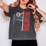 Redskins Team Volleyball Net Distressed Digital Download