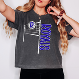 Royals Team Volleyball Net Distressed Digital Download