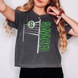 Savages Team Volleyball Net Distressed Digital Download