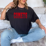 Comets Red Varsity Line Team Digital Download