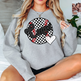 Canes Checker Baseball Heart Digital Download