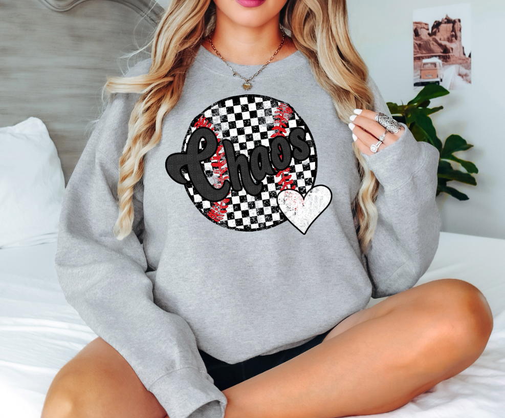 Chaos Checker Baseball Heart Digital Download