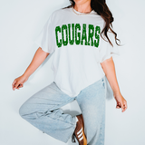 Cougars Green Varsity Distressed Teams Digital Download