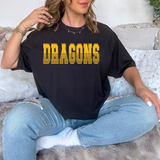 Dragons Gold Varsity Line Team Digital Download