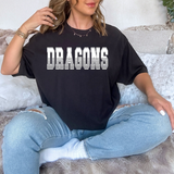 Dragons White Varsity Line Team Digital Download