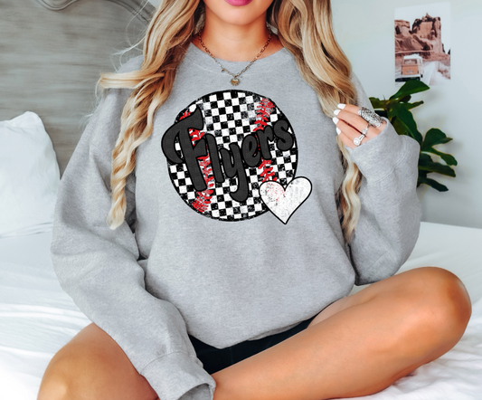 Flyers Checker Baseball Heart Digital Download