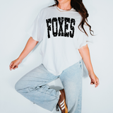 Foxes Black Varsity Distressed Teams Digital Download