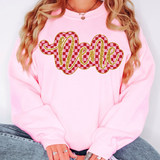 Nene Gold Pink Checker Glitter Digital Download