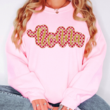 Nonna Gold Pink Checker Glitter Digital Download