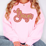 Yaya Gold Pink Checker Glitter Digital Download