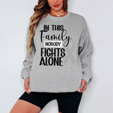 Nobody Fights Alone Grey Ribbon Digital Download