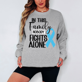 Nobody Fights Alone Light Blue Ribbon Digital Download