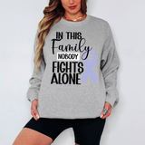 Nobody Fights Alone Light Purple Ribbon Digital Download