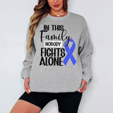 Nobody Fights Alone Periwinkle Ribbon Digital Download