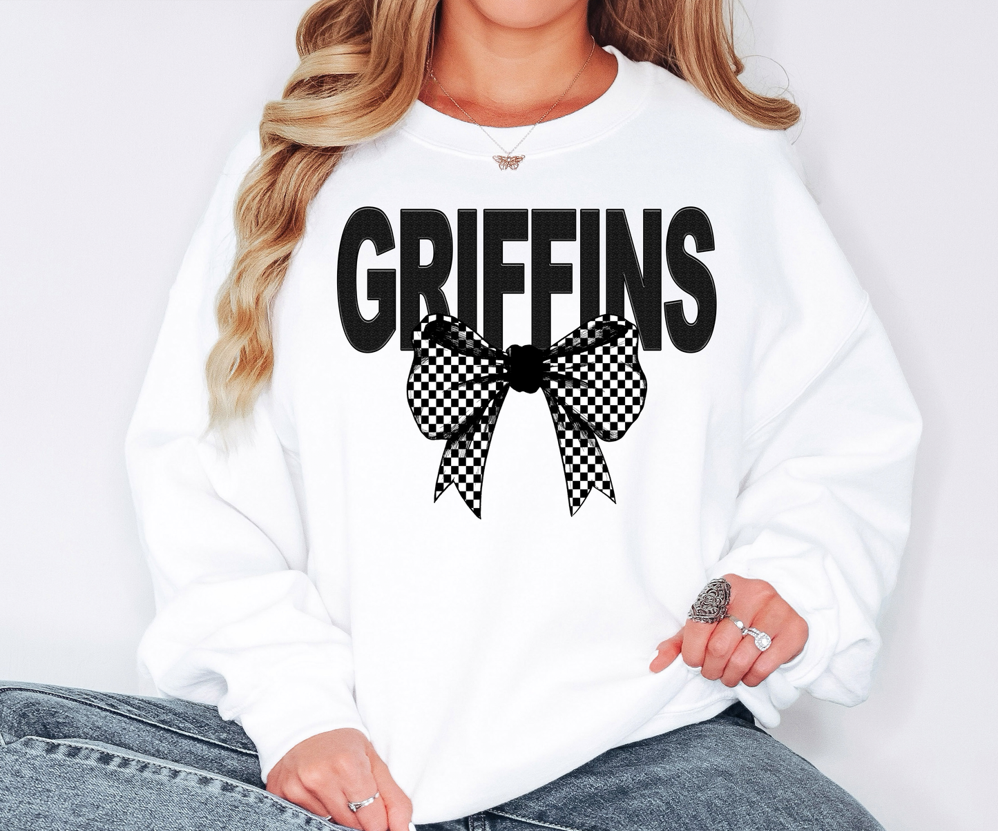 Griffins Coquette Checker Bow Digital Download