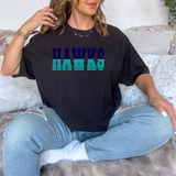 Hawks Teal/Navy Varsity Line Team Digital Download