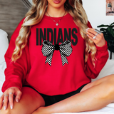 Indians Coquette Checker Bow Digital Download