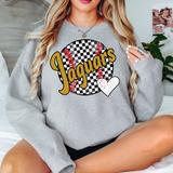 Jaguars Checker Baseball Heart Digital Download