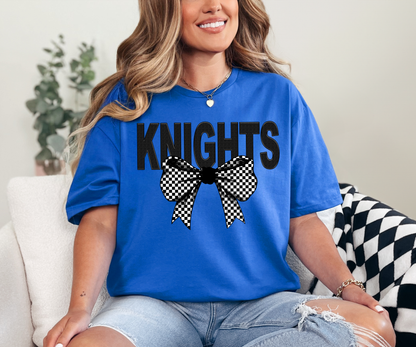 Knights Coquette Checker Bow Digital Download