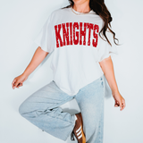 Knights Red Varsity Distressed Teams Digital Download