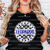 Leopards Checker Star Circle Digital Download